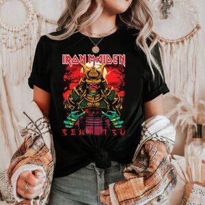 Iron Maiden Shirt | Iron Maiden Samurai Graphic Tee